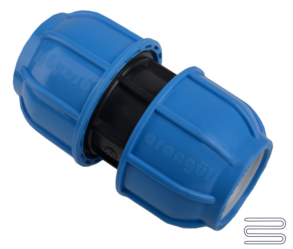 União de Compressão Pp P/pead 25 Mm - Pn16